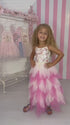 Elyna Maxi Dress – Pink Ombre Tulle Gown for Girls, 12M-14